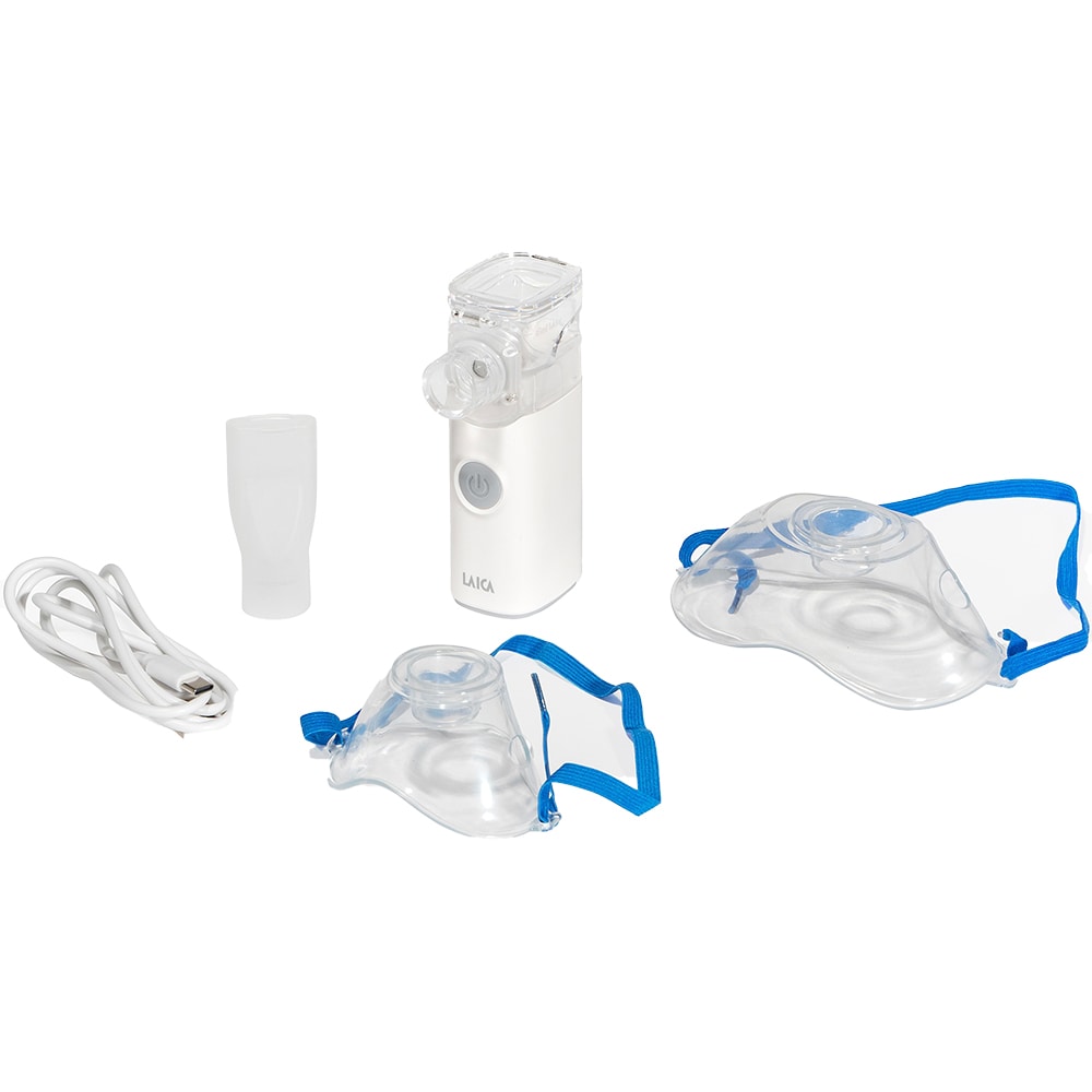 Aparat aerosoli portabil LAICA NE1012, 8ml, USB, alb