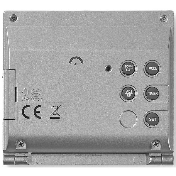 Ceas desteptator digital NEDIS CLDK002SR, Afisaj LCD, pliabil, argintiu