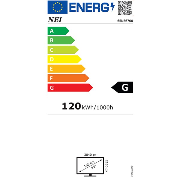 Televizor LED Smart NEI 65NE6700, Ultra HD 4K, 165cm