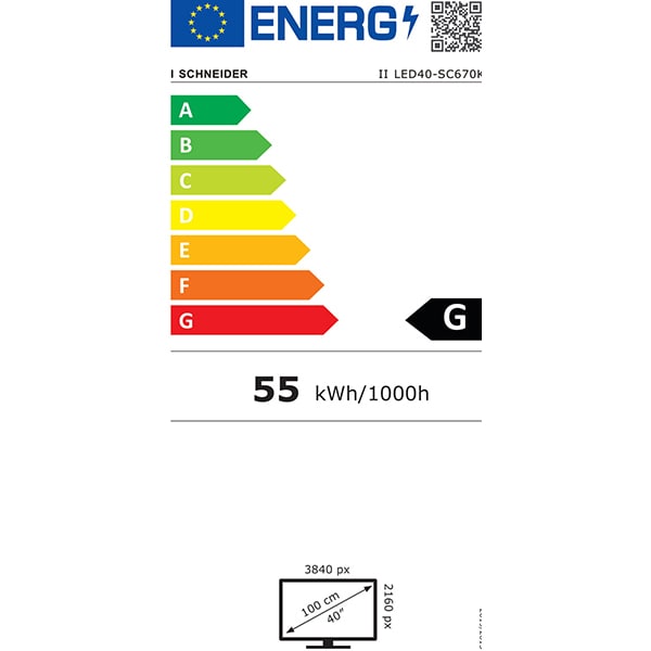 Televizor LED Smart SCHNEIDER LED40-SC670K, Ultra HD 4K, 100cm