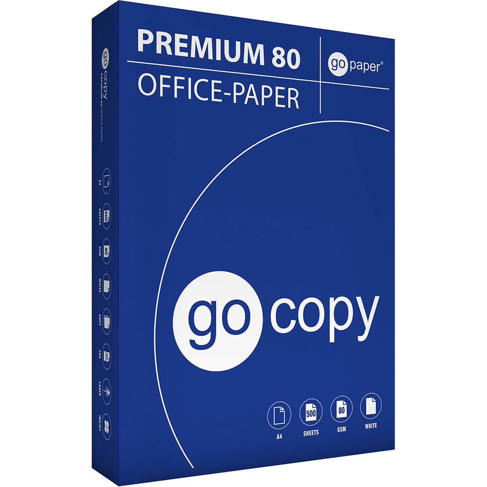 Hartie copiator GO COPY Premium, A4, 500 coli, 80g/mp