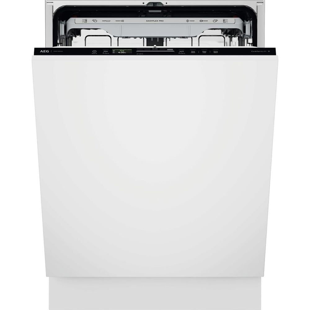 Masina de spalat vase incorporabila AEG NG97IX50PK, 14 seturi, 8 programe, 60 cm, Clasa A, Wi-Fi, panou comanda negru