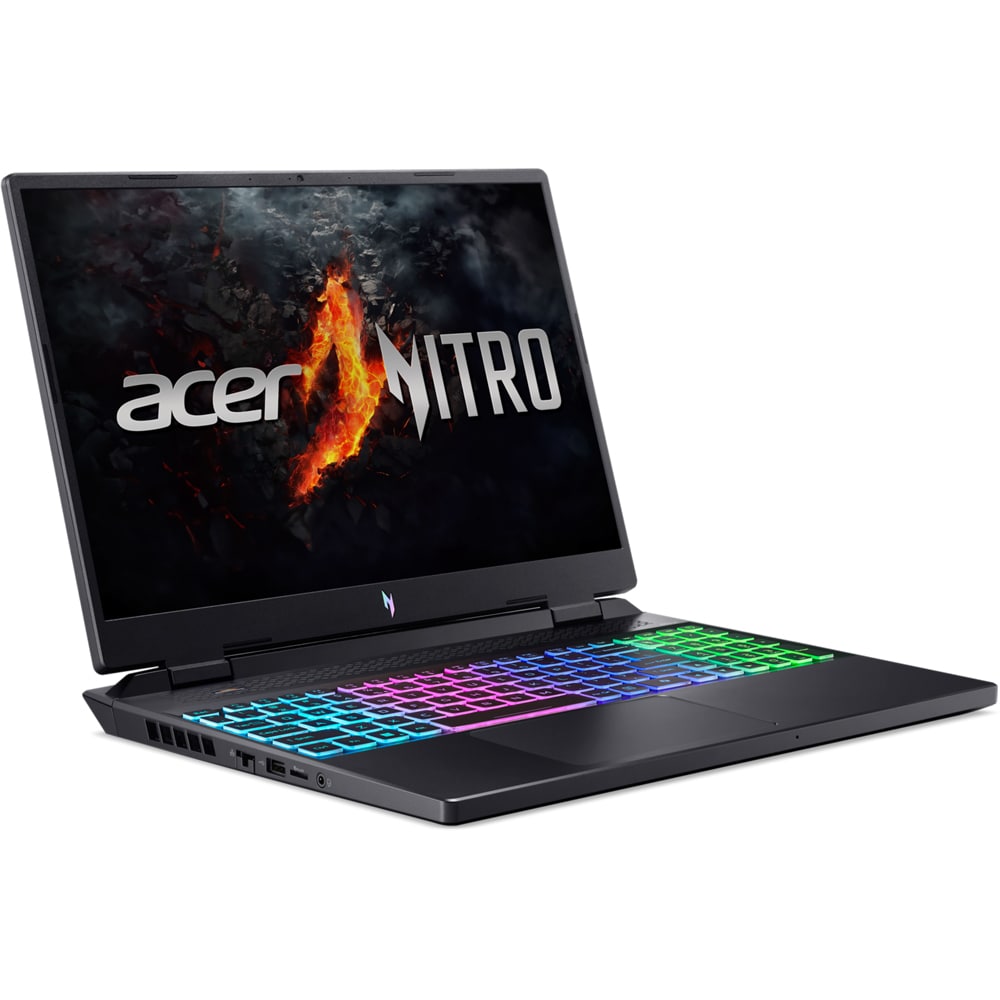 Laptop Gaming ACER Nitro 16 AN16-42-R0AL, AMD Ryzen 7 8845HS pana la 5.1GHz, 16" WUXGA, 16GB, SSD 1TB, NVIDIA GeForce RTX 4060 8GB, Free DOS, negru