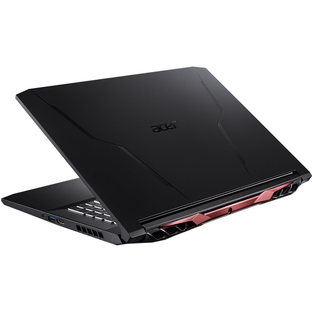 Laptop ACER Nitro 5 AN517-41-R3LH, AMD Ryzen 5 5600H pana la 4.2GHz, 17.3" Full HD, 16GB, SSD 512GB, NVIDIA GeForce RTX 3070 8GB, Free DOS, negru