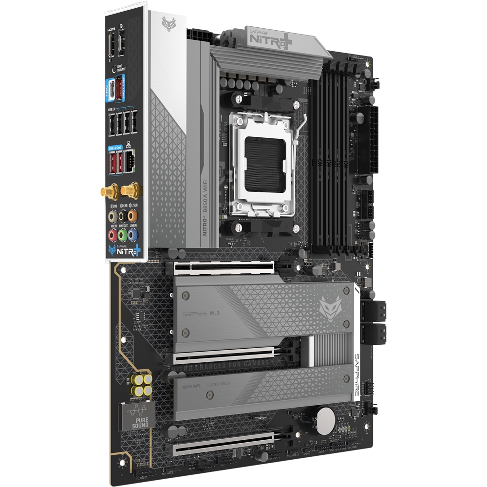 Placa de baza SAPPHIRE NITRO+ B850A WIFI 7, Socket AM5, ATX, Wi-Fi