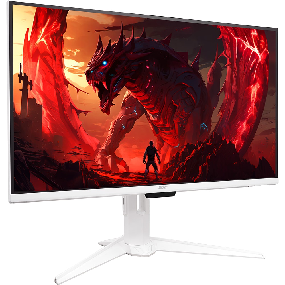 Monitor LED IPS ACER Nitro GA271UP, 27", QHD, 180Hz, AMD FreeSync, HDR10, boxe, alb