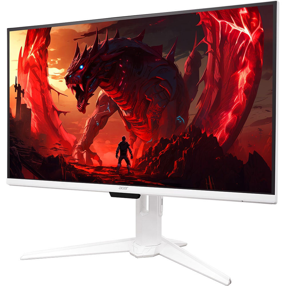 Monitor LED IPS ACER Nitro GA271UP, 27", QHD, 180Hz, AMD FreeSync, HDR10, boxe, alb