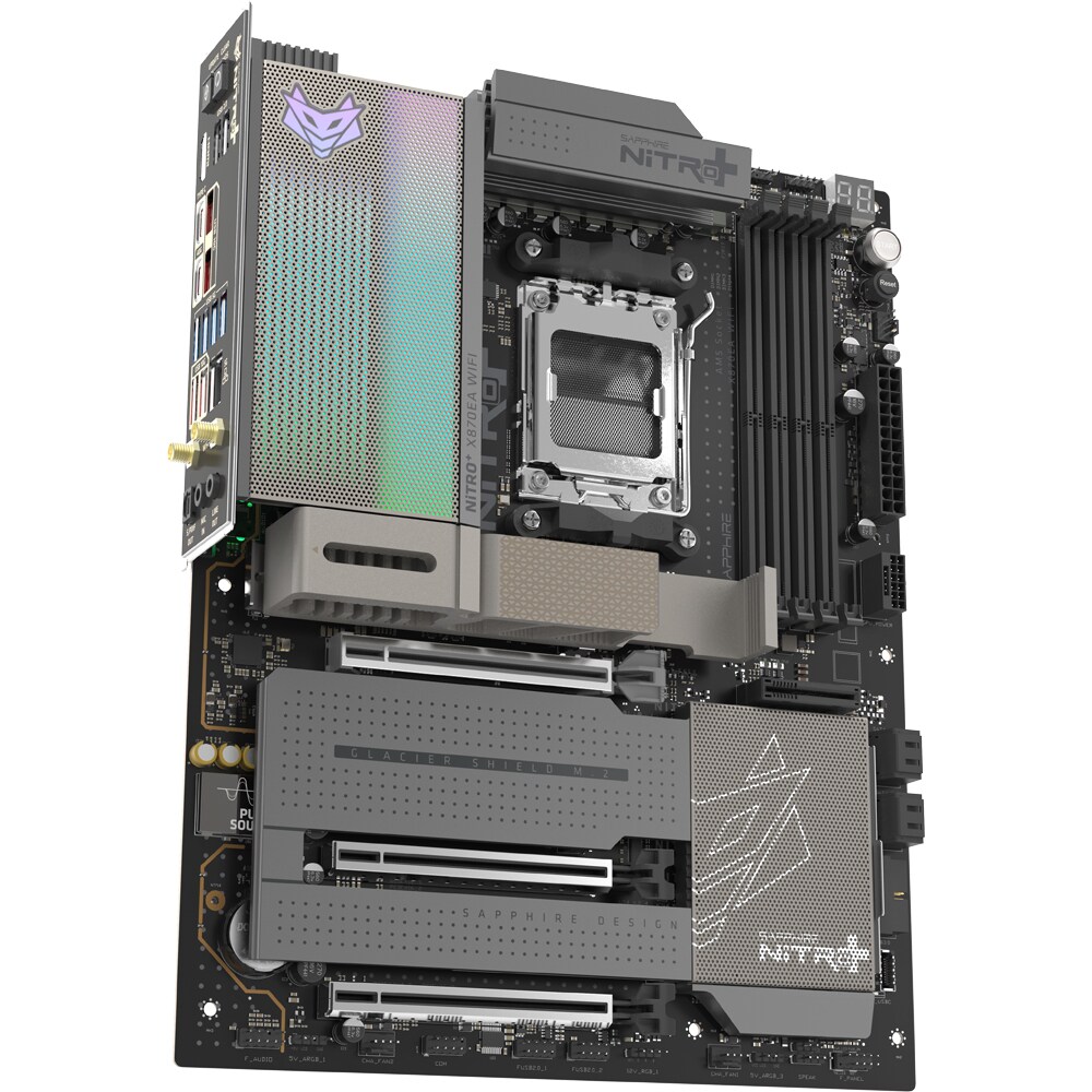 Placa de baza SAPPHIRE NITRO+ X870EA PhantomLink Edition, Socket AM5, ATX, Wi-Fi
