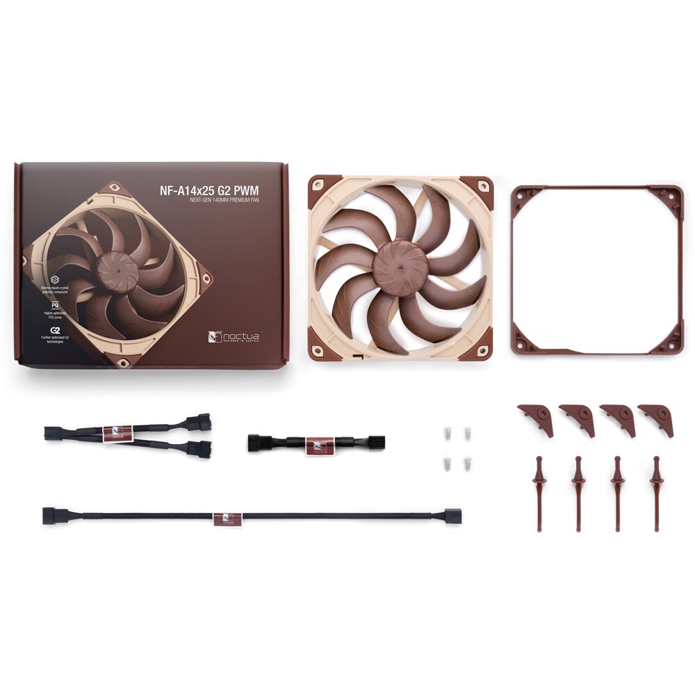 Ventilator NOCTUA NF-A14X15 G2 PWM, 140 mm