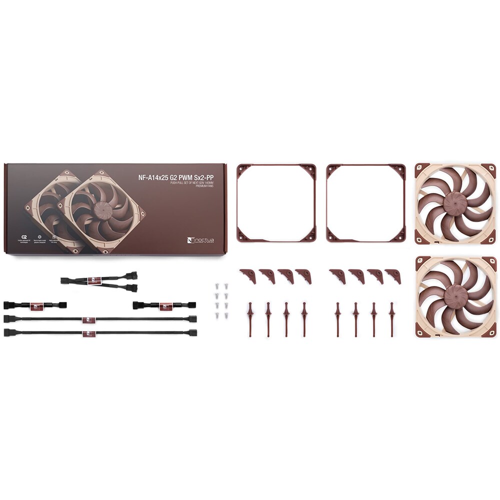 Ventilator NOCTUA NF-A14X15 G2 PWM SX2-PP, 2x140 mm