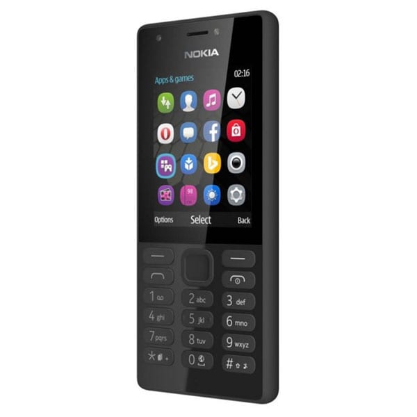 Telefon mobil NOKIA 216, 16MB RAM, 2G, Dual SIM, Black