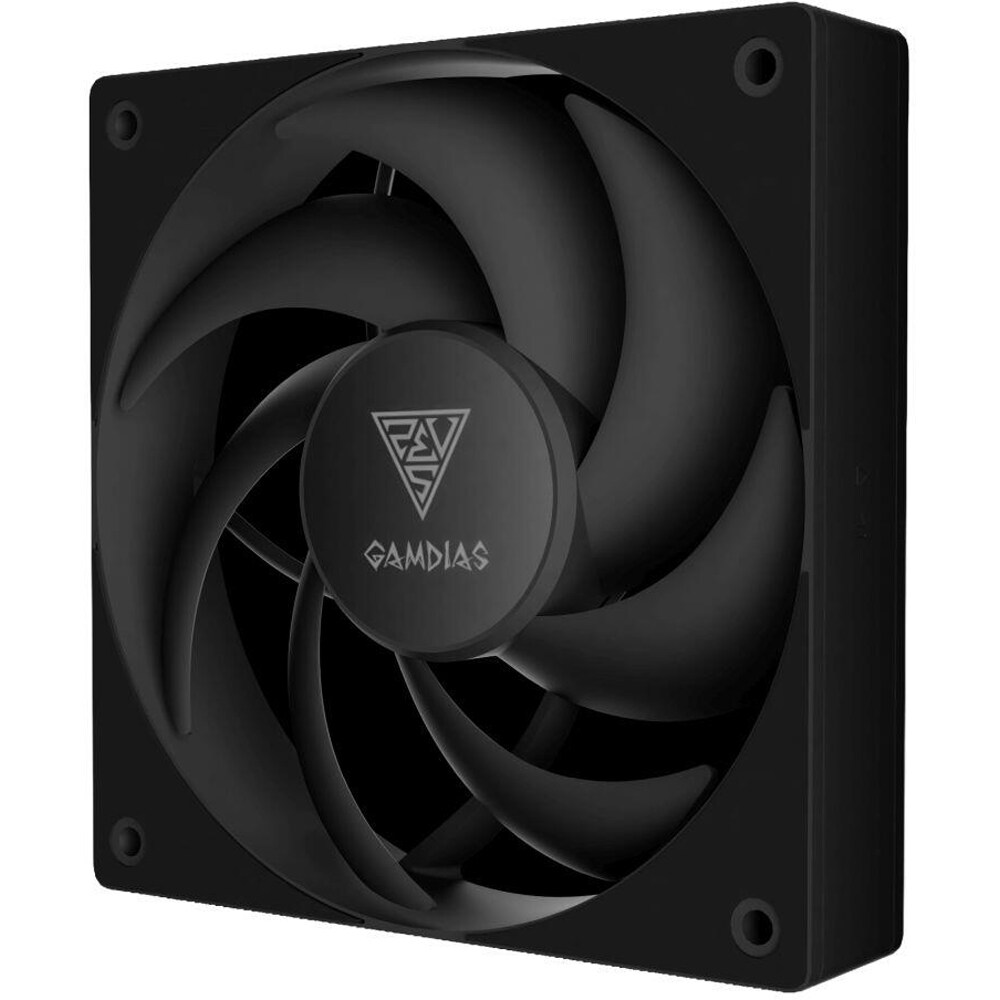 Set 3 ventilatoare Gamdias Notus M1-1203, 3x120mm, negru