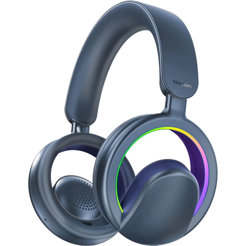 Casti PROMATE Novon, Bluetooth, Over-ear, Microfon, albastru