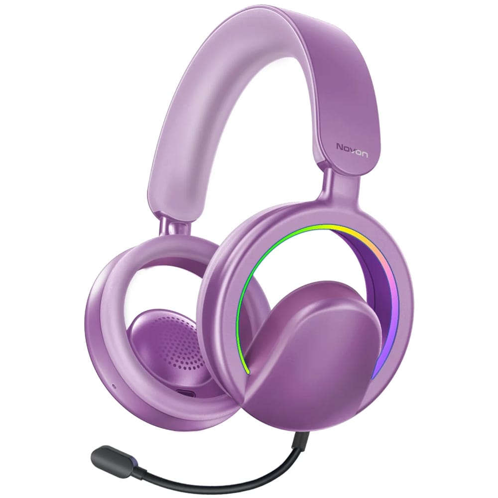 Casti PROMATE Novon, Bluetooth, Over-ear, Microfon, violet