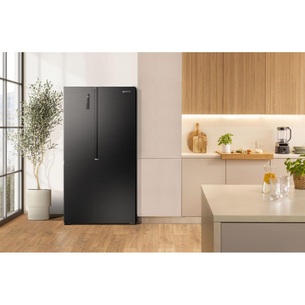 Side by Side GORENJE NRS917C41BX, NoFrost Plus, 544 l, H 178.6 cm, Clasa C, negru