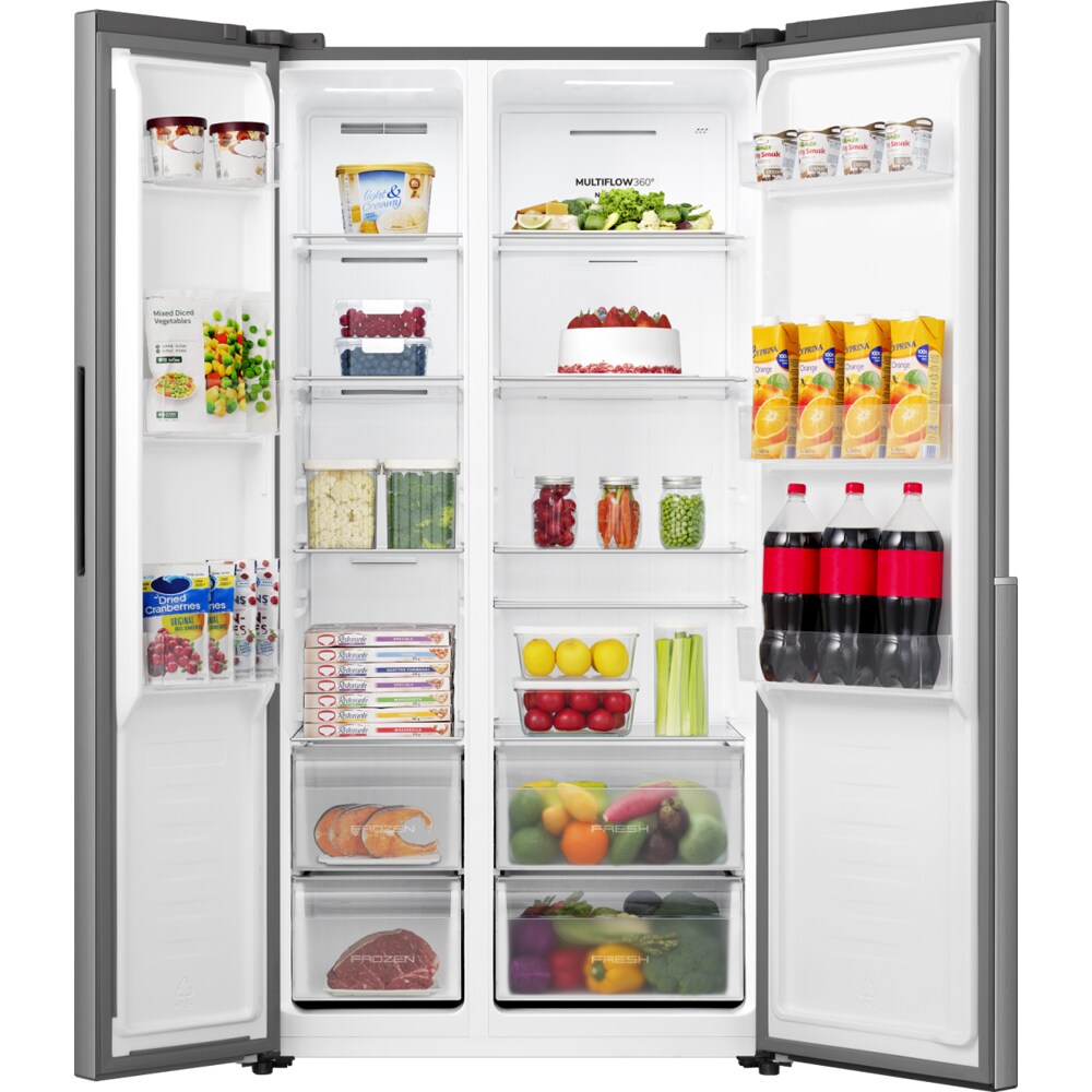 Side by Side GORENJE NRS917C41X, NoFrost Plus, 544 l, H 178.6 cm, Clasa C, argintiu