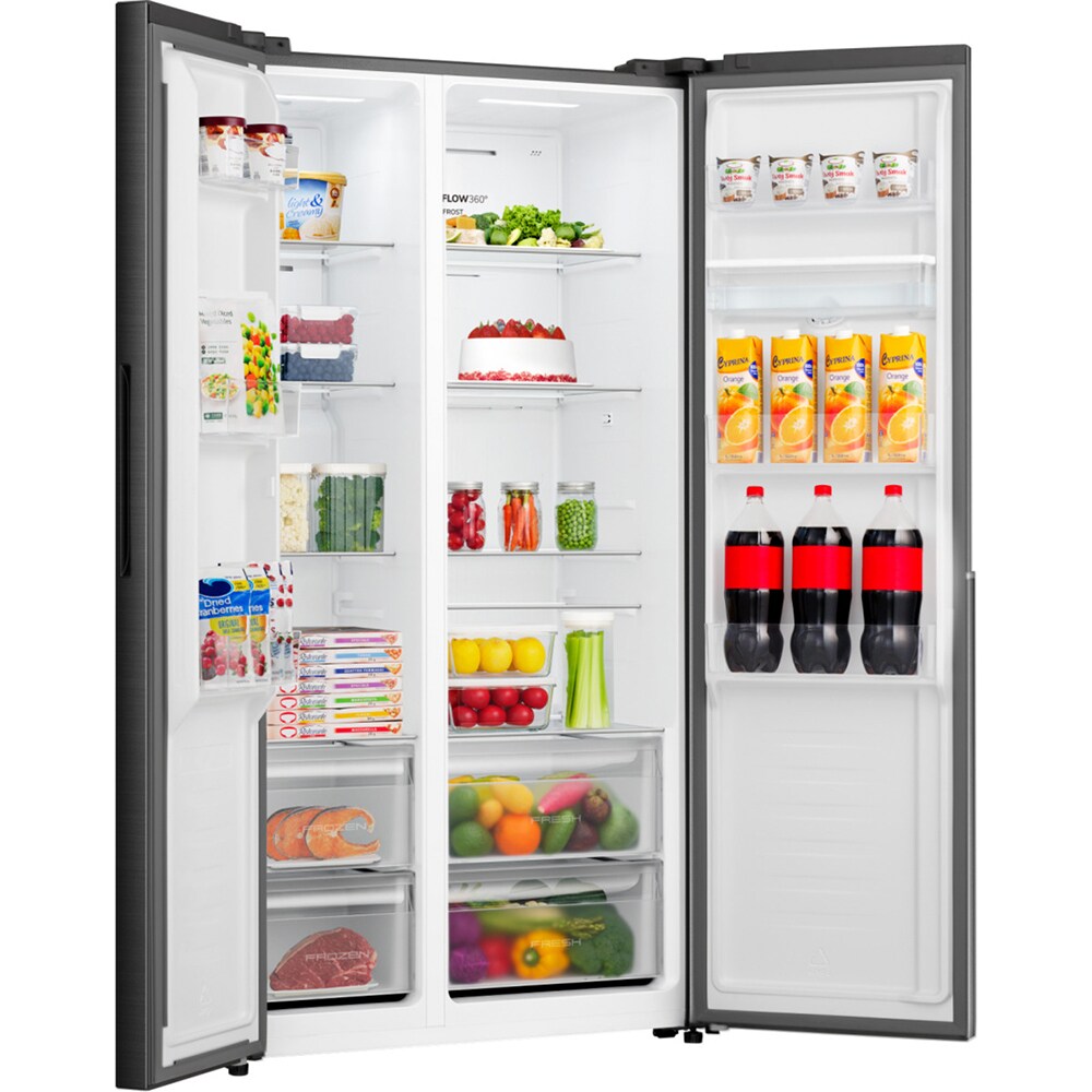 Side by Side GORENJE NRS917E41BX, NoFrost Plus, 544 l, H 178.6 cm, Clasa E, negru