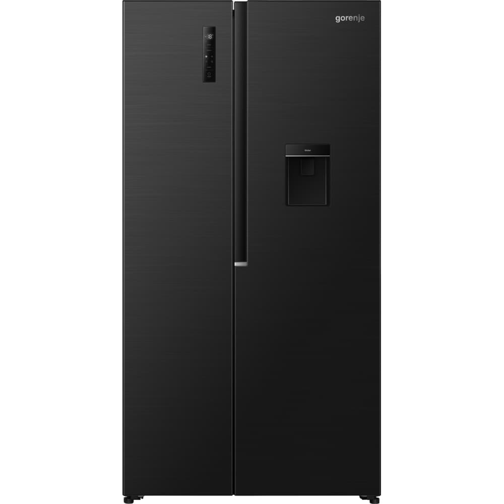 Side by Side GORENJE NRS917E41BXWD, NoFrost Plus, 541 l, H 178.6 cm, Clasa E, Dozator apa, negru