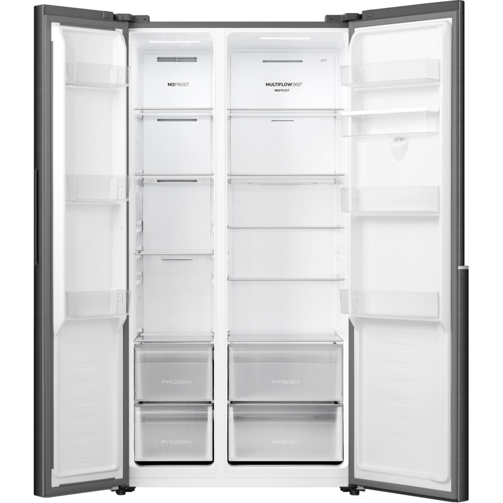 Side by Side GORENJE NRS917E41BXWD, NoFrost Plus, 541 l, H 178.6 cm, Clasa E, Dozator apa, negru