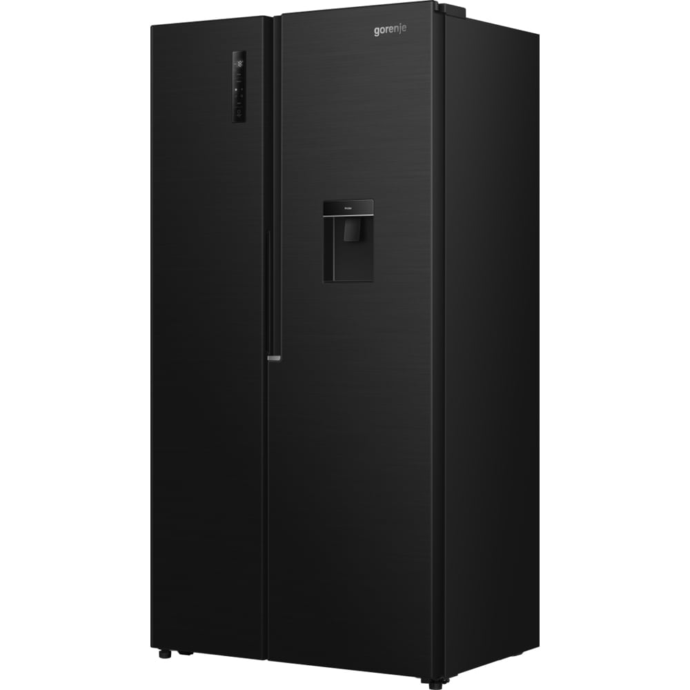 Side by Side GORENJE NRS917E41BXWD, NoFrost Plus, 541 l, H 178.6 cm, Clasa E, Dozator apa, negru