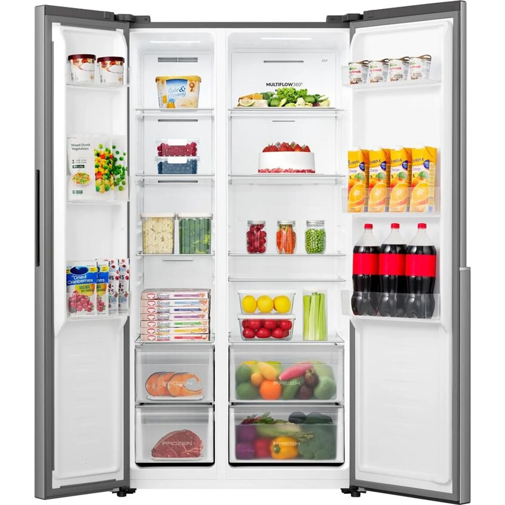 Side by Side GORENJE NRS917E41X, NoFrost Plus, 544 l, H 178.6 cm, Clasa E, argintiu