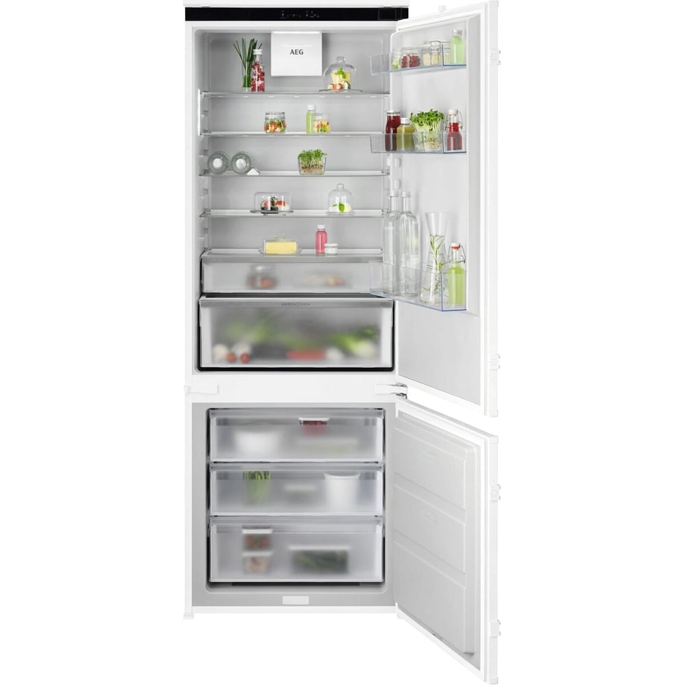 Combina frigorifica incorporabila AEG NSC8T751DS, No Frost, 375 l, H 188.4 cm, Clasa D