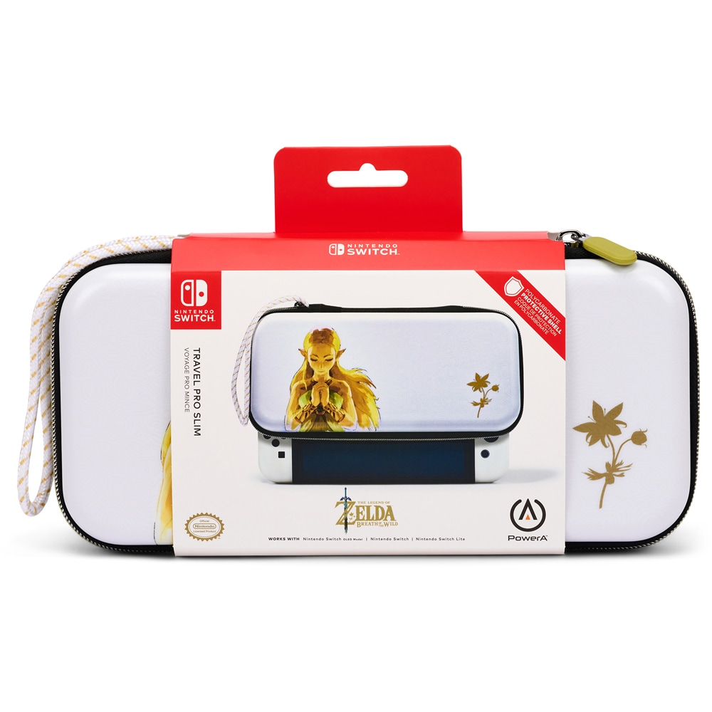 Husa Travel Pro Slim pentru Nintendo Switch/OLED/Lite POWERA Princess Zelda NSCS0054-01, alb