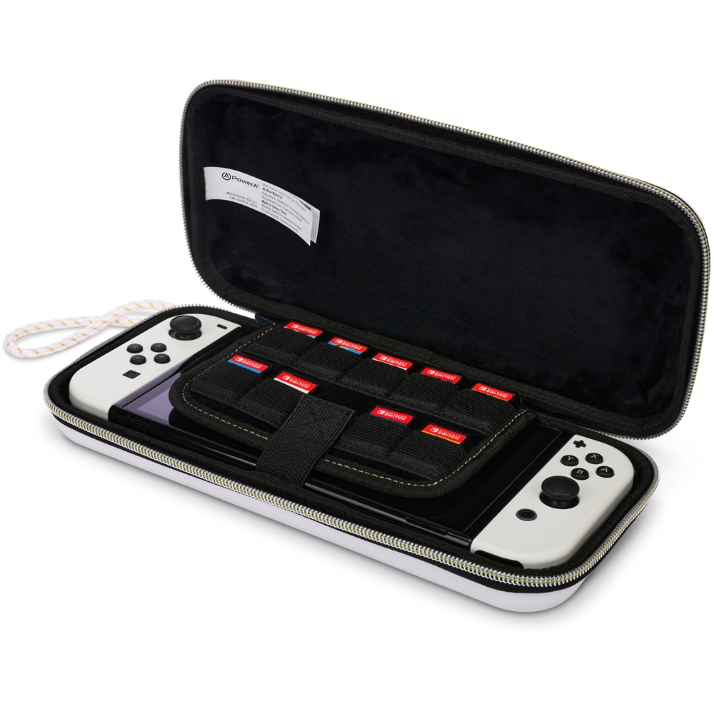 Husa Travel Pro Slim pentru Nintendo Switch/OLED/Lite POWERA Princess Zelda NSCS0054-01, alb