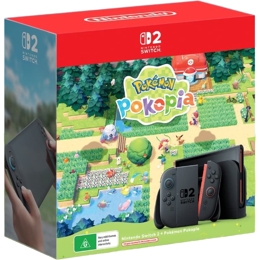 Consola NINTENDO Switch 2, Joy-Con Light Red/Light Blue + Pokemon Pokopia