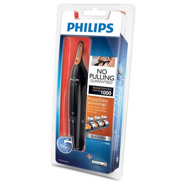 Trimmer nas/urechi PHILIPS NOSETRIMMER seria 1000 NT1150/10, baterie, negru