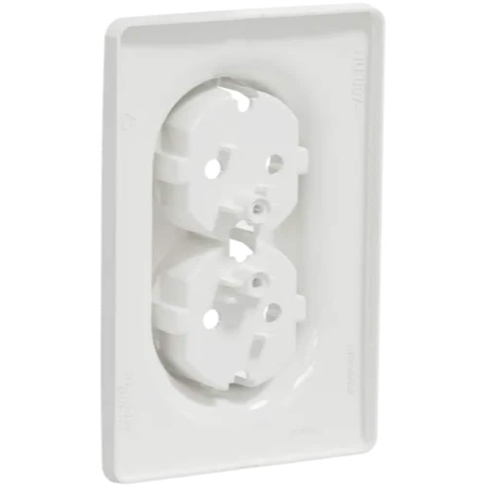 Priza dubla SCHNEIDER Noua Unica NU206718, 2P+E 16A, IP20, alb