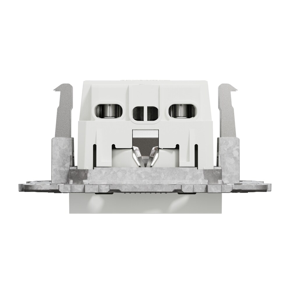 Priza SCHNEIDER Noua Unica NU503718Z, 2P+E 16A, IP20, Obturatoare, Suport fixare si gheare, alb