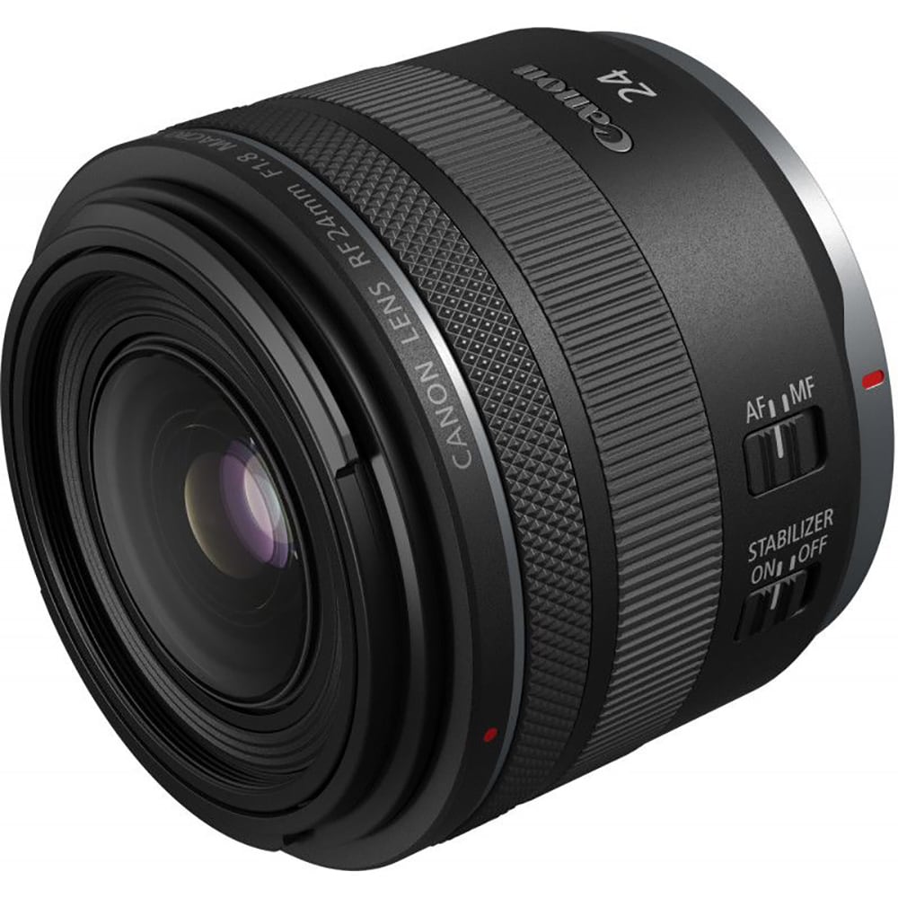 Obiectiv foto CANON, RF, 24mm, f/1.8 Macro IS STM, negru