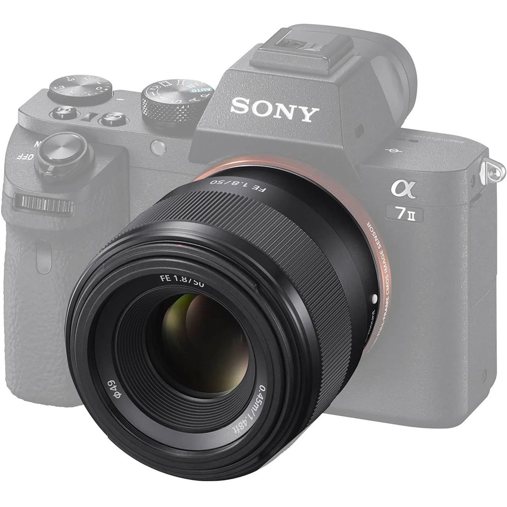 Obiectiv foto SONY SEL50F18F.SYX, montura FE, 50 mm  f/1.8, negru