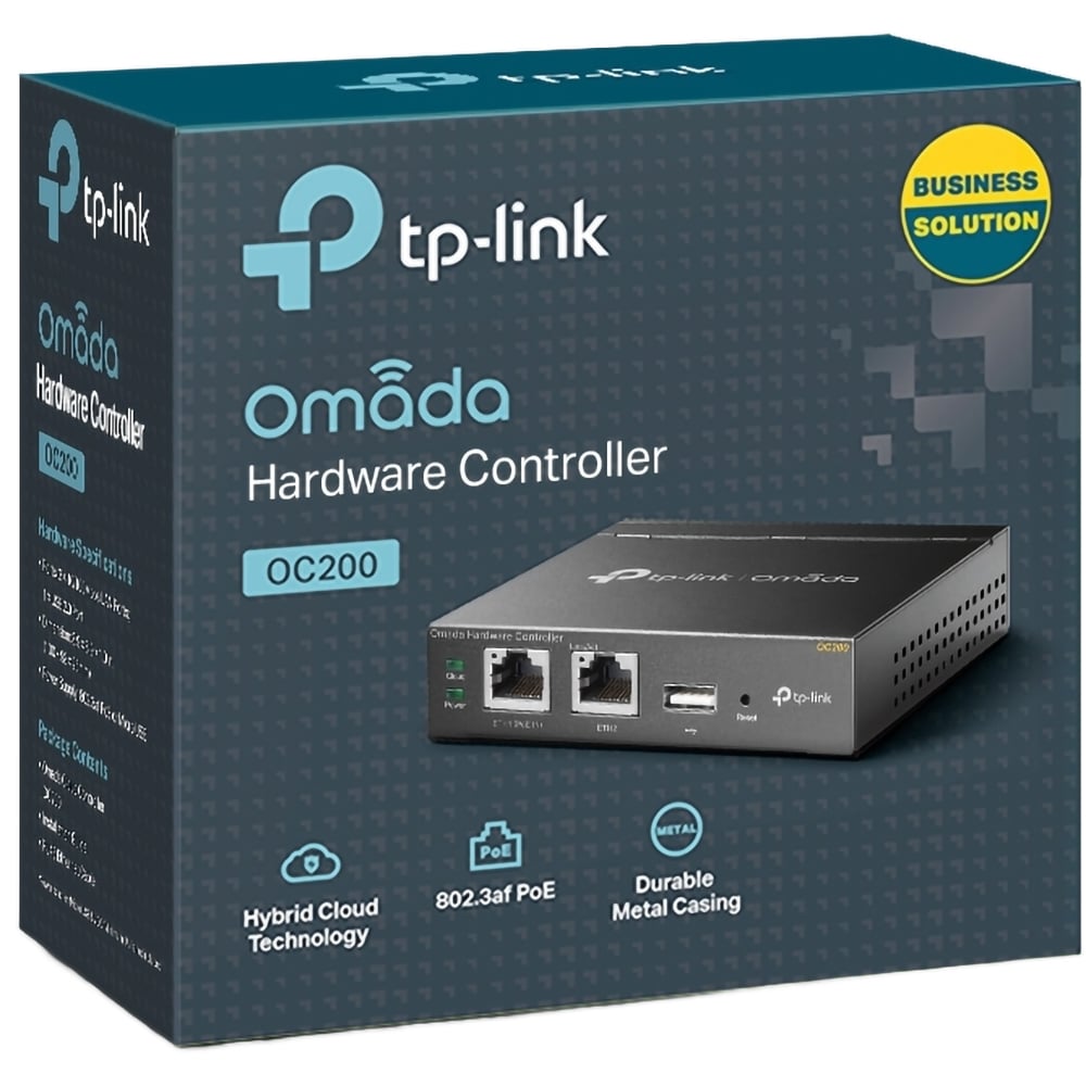 Controller Wireless TP-LINK Omada OC200, 2 porturi Ethernet, negru