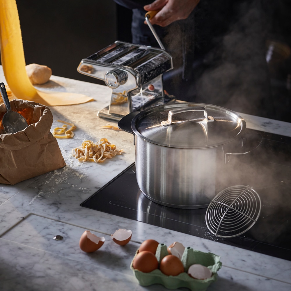 Cratita FISKARS All Steel 1064752, 5l, 20cm, otel inoxidabil, argintiu