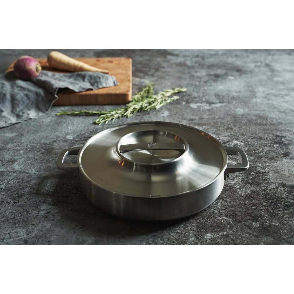 Cratita FISKARS Norden 1067635, 2l, 28cm, otel inoxidabil, argintiu
