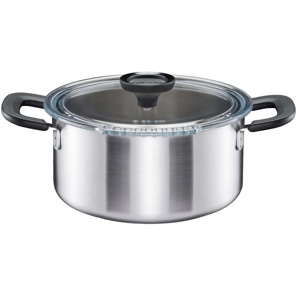 Cratita FISKARS Functional Form 1072316, 3l, 22cm, otel inoxidabil, argintiu