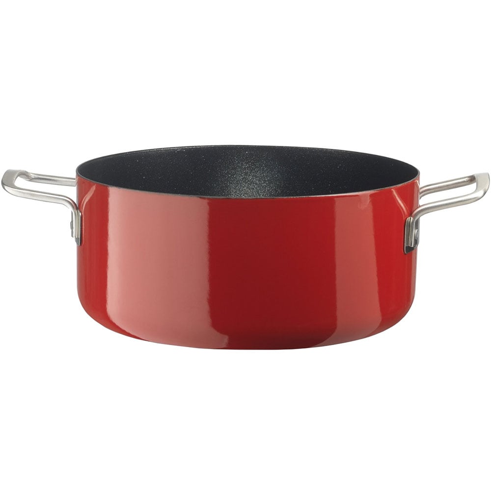 Oala DELIMANO Titanium Legend, 20cm, otel carbon, rosu