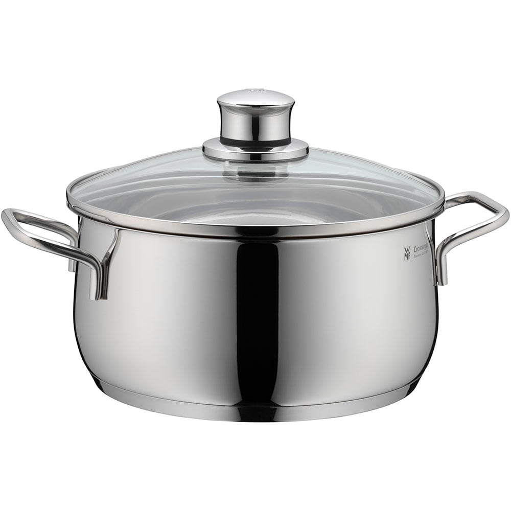 Set vase WMF Diadem Plus 733556040, 5 piese, 16-24cm, 1.5-6.5l, inox argintiu