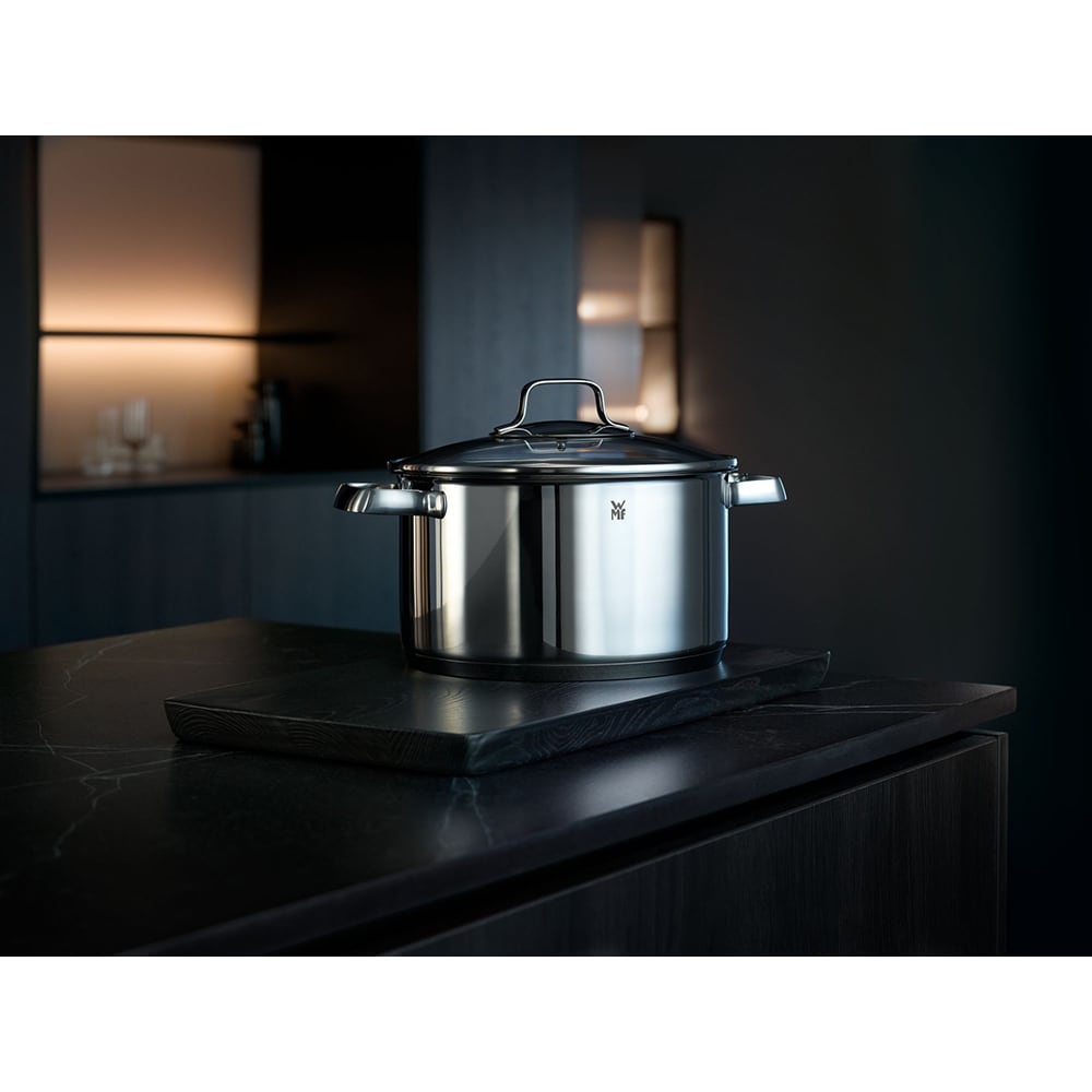 Set vase WMF Belmonte 751556040, 5 piese, 16-24cm, 1.5-5.7l, inox, argintiu