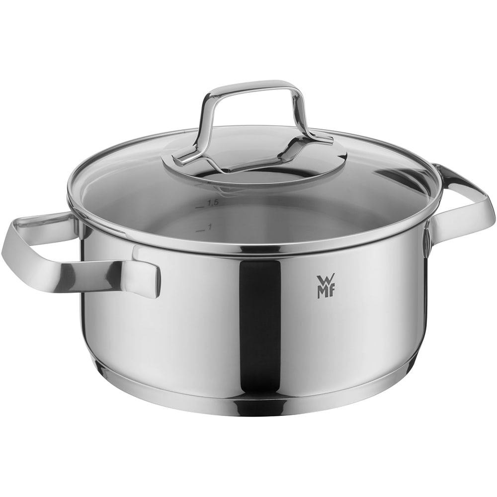 Set vase WMF Belmonte 751556040, 5 piese, 16-24cm, 1.5-5.7l, inox, argintiu