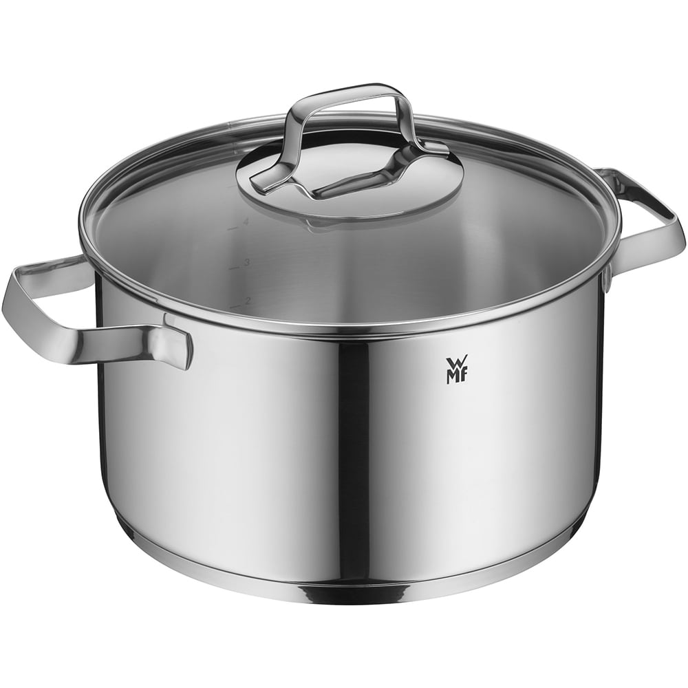 Set vase WMF Belmonte 751556040, 5 piese, 16-24cm, 1.5-5.7l, inox, argintiu
