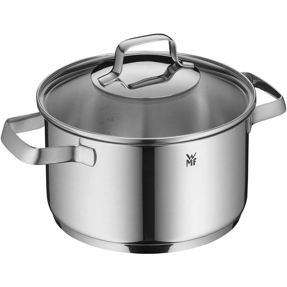 Set vase WMF Belmonte 751556040, 5 piese, 16-24cm, 1.5-5.7l, inox, argintiu