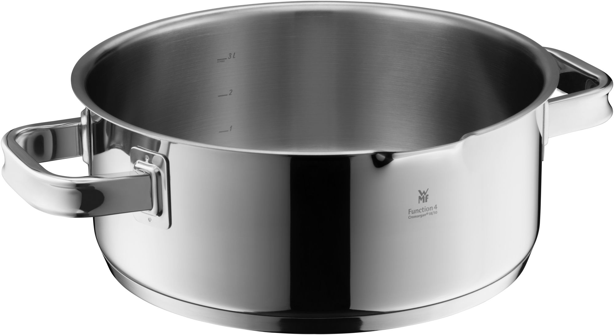 Cratita cu capac WMF 760246380, 4.1l, 24cm, otel inoxidabil, rosu