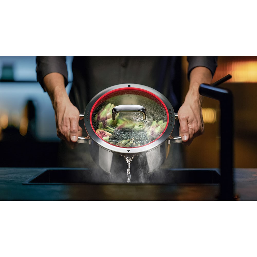 Set vase WMF Function 760556380, 5 piese, 16-24cm, 1.4-5.7l, inox, argintiu