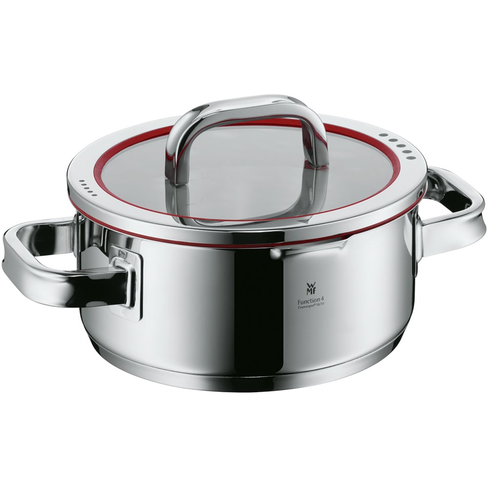 Set vase WMF Function 760556380, 5 piese, 16-24cm, 1.4-5.7l, inox, argintiu