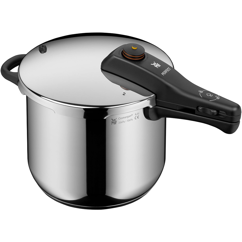 Set oala sub presiune WMF Perfect 791469990, 3.0-6.5l, inox, argintiu 