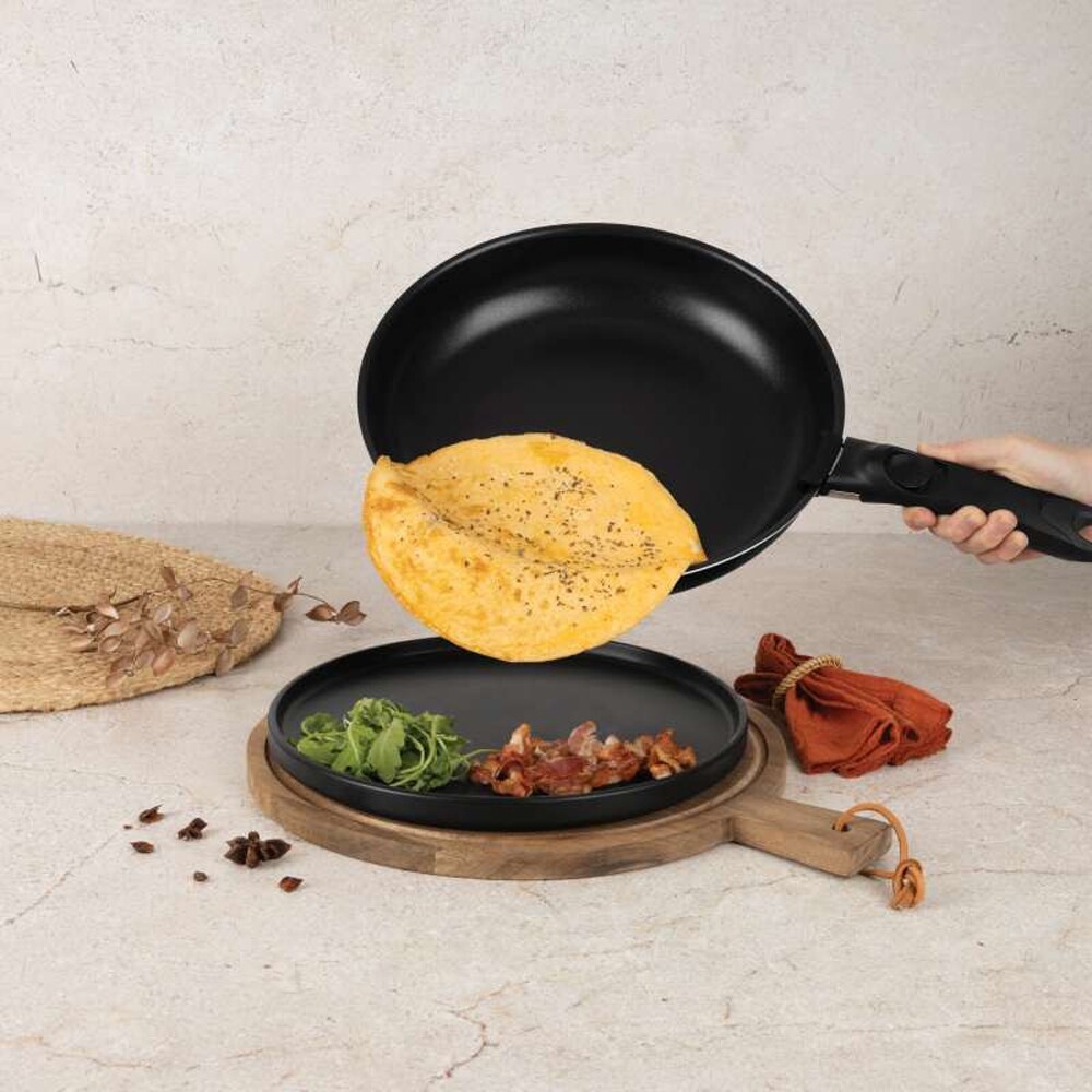 Set vase de gatit BERLINGER HAUS BH 8257, 9 piese, 1-2.2l, 20-24 cm, aluminiu, negru mat