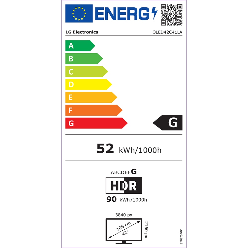 Televizor OLED Evo Smart LG 42C41LA, Ultra HD 4K, HDR, 105cm